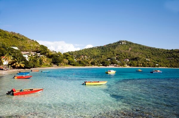 Boats near shore, St Vincent, The Grenadines